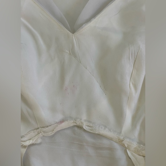 Vintage Emma Domb Wedding Dress white sheer sleeves & skirt absolutely beautiful - Picture 12 of 16